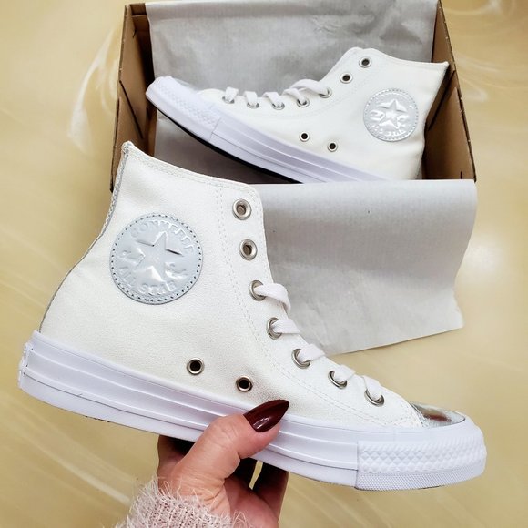 Converse Shoes - Converse Metallic Distressed Hi Tops
